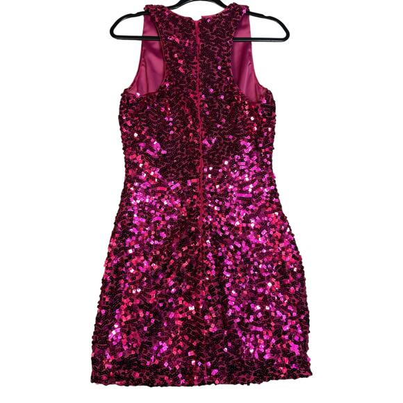 GB by Gianni Bini Pink Sequin Mini Dress Size M - Picture 3 of 5